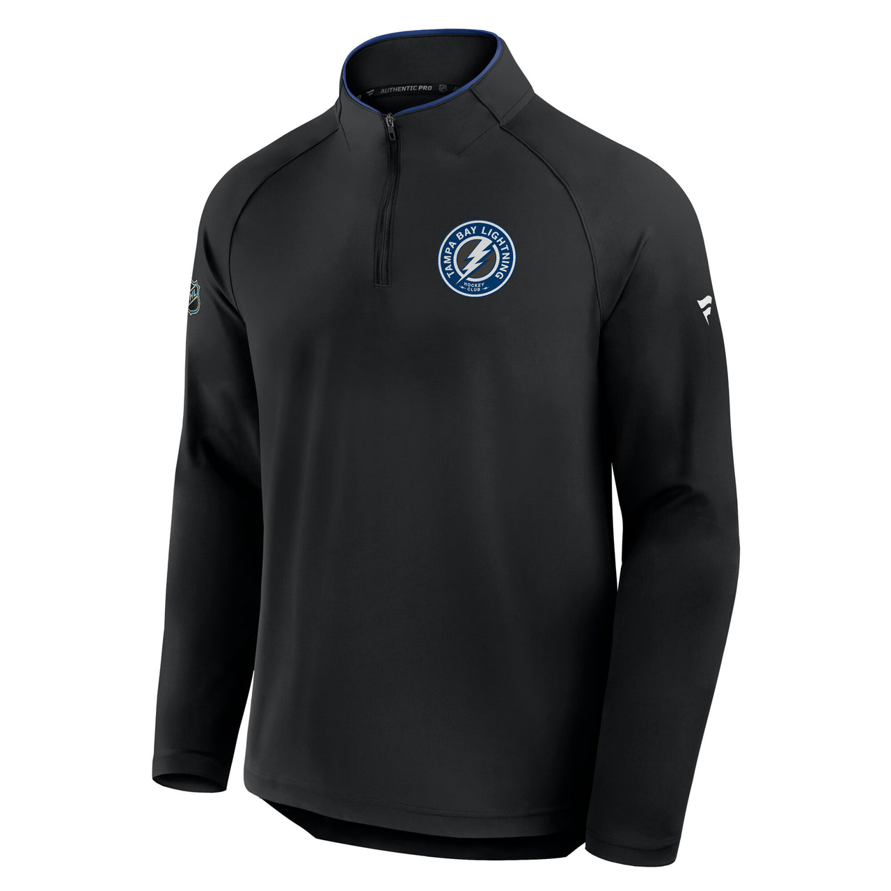 Men's Tampa Bay Lightning Fanatics Third Jersey Authentic Pro Locker Room Black Rink 1/4 Zip