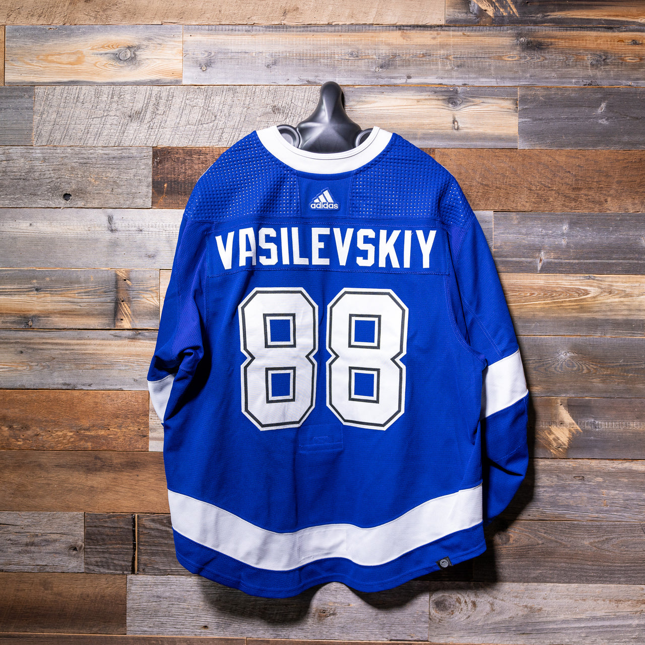#88 VASILEVSKIY 2022-23 Game-Worn Lightning Home Jersey (Size 56) Set 2A