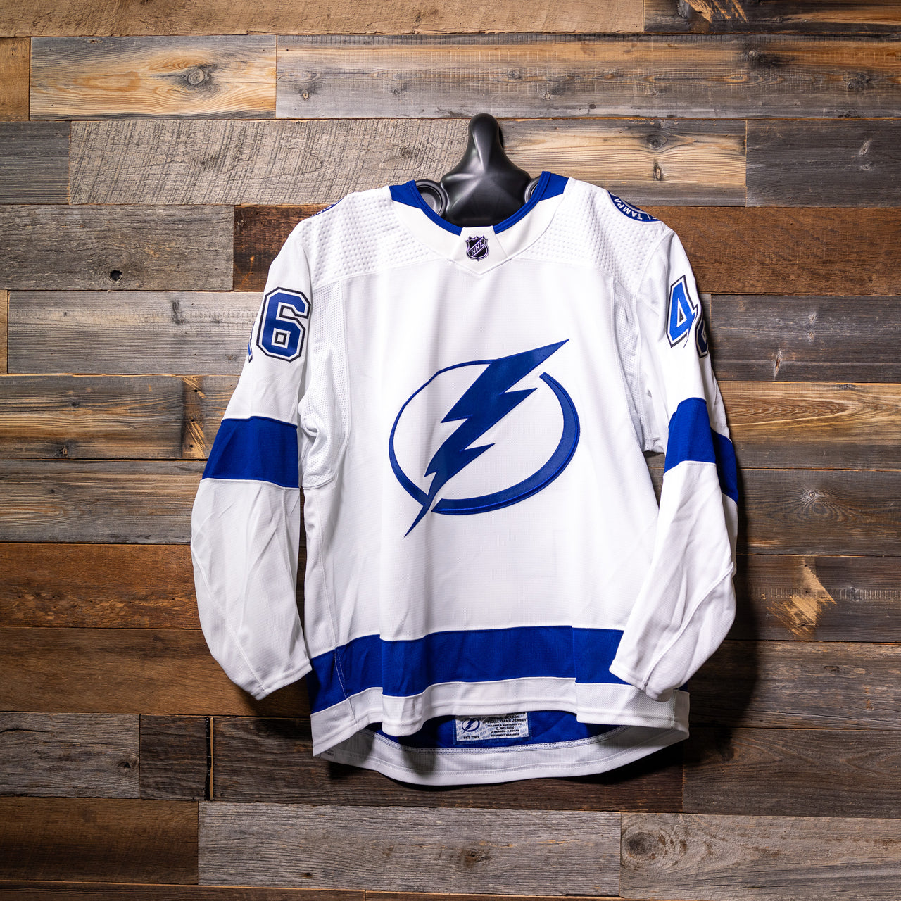 #46 SMITH 2022-23 Game-Issued Lightning Away Jersey (Size 56) Set 2