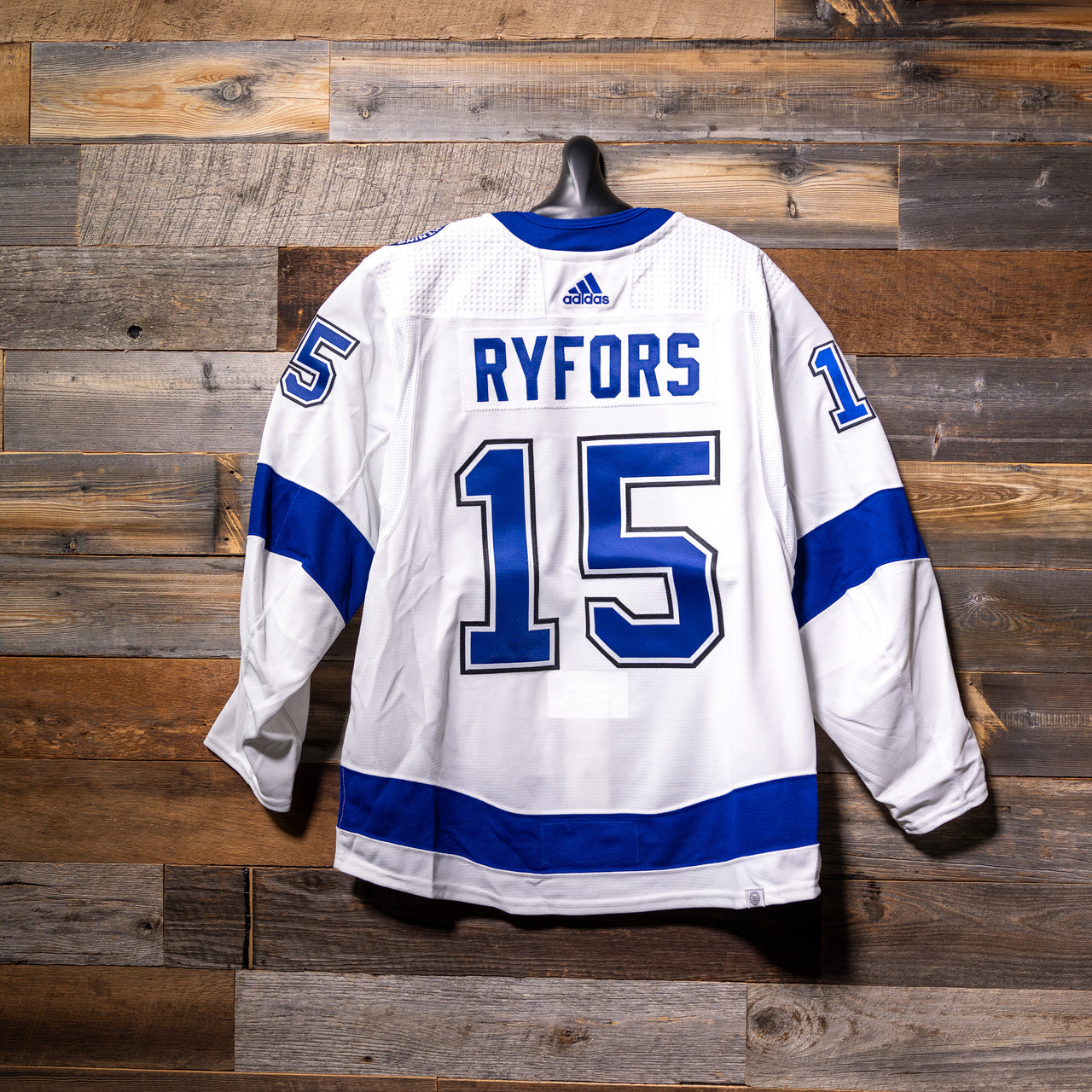 #15 RYFORS 2022-23 Game-Issued Lightning Away Jersey (Size 54) Set 2