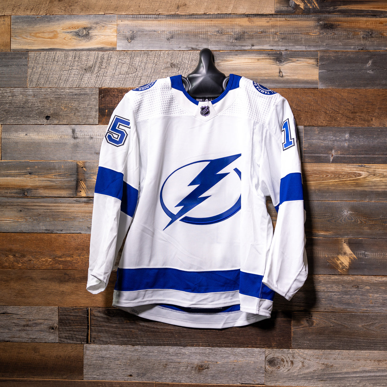 #15 RYFORS 2022-23 Game-Issued Lightning Away Jersey (Size 54) Set 2
