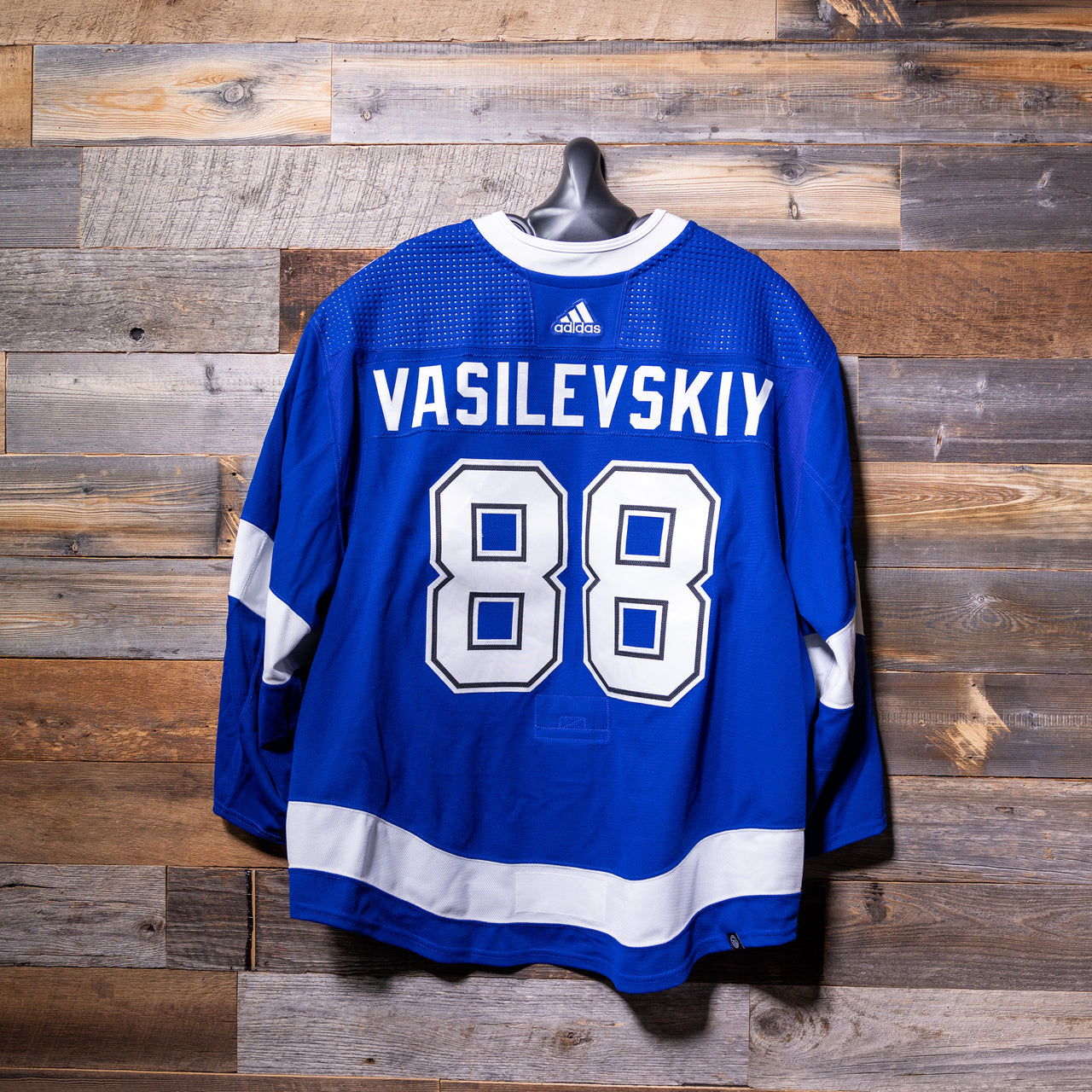 #88 VASILEVSKIY 2022-23 Game-Worn Lightning Home Jersey (Size 60G) Set 3