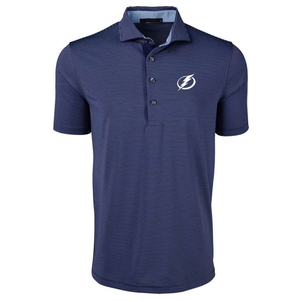 Men's Tampa Bay Lighting Greyson Saranac Dark Blue Polo