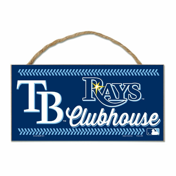 Tampa Bay Rays Decorative WoodSign W/Rope