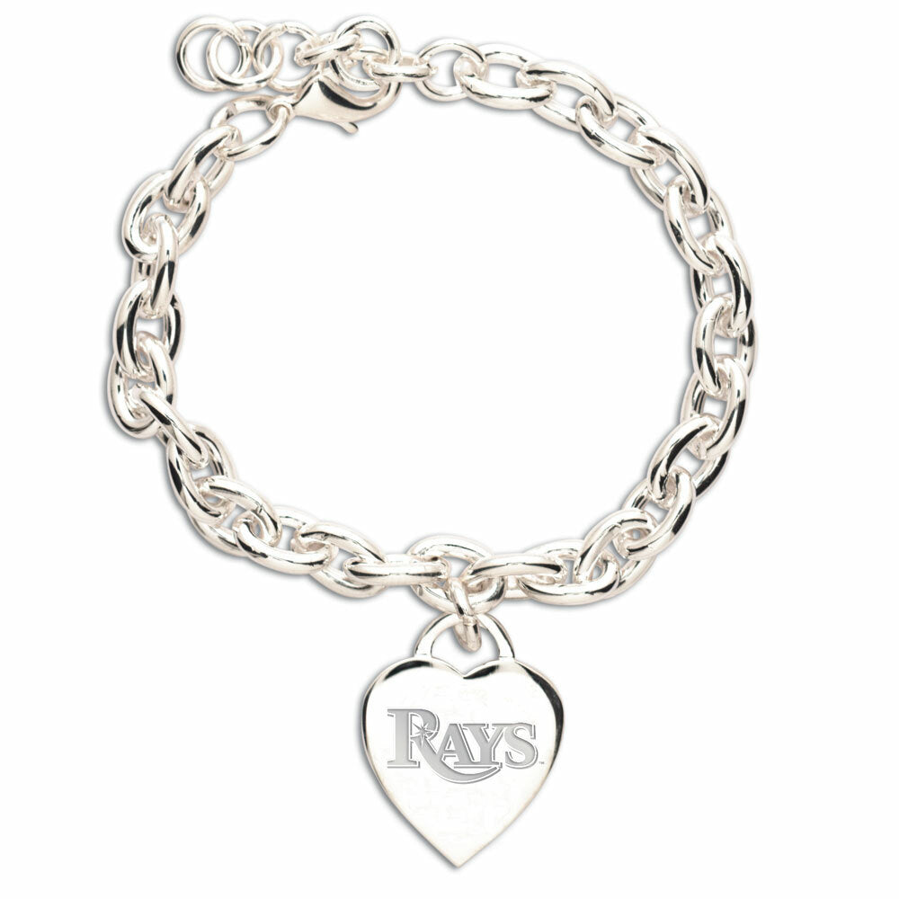 Tampa Bay Rays Heart Charm Bracelet