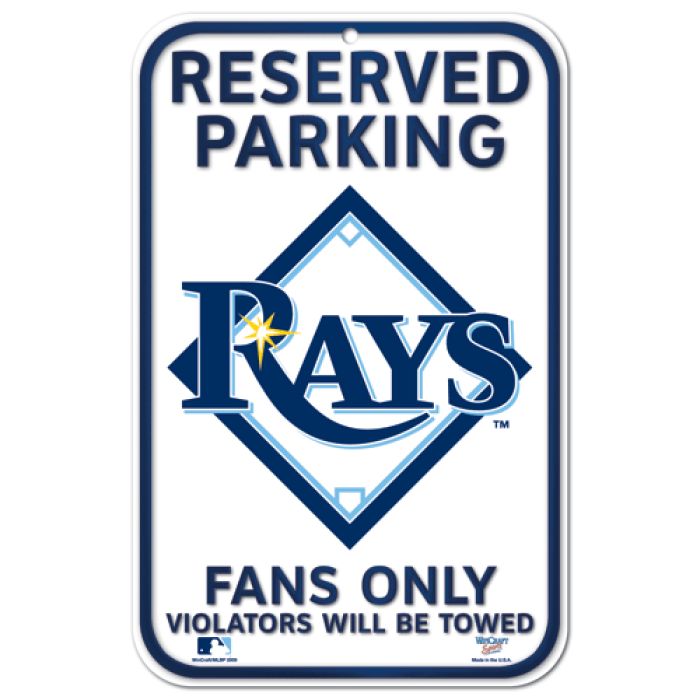 Tampa Bay Rays Wincraft Reserved Parking Sign