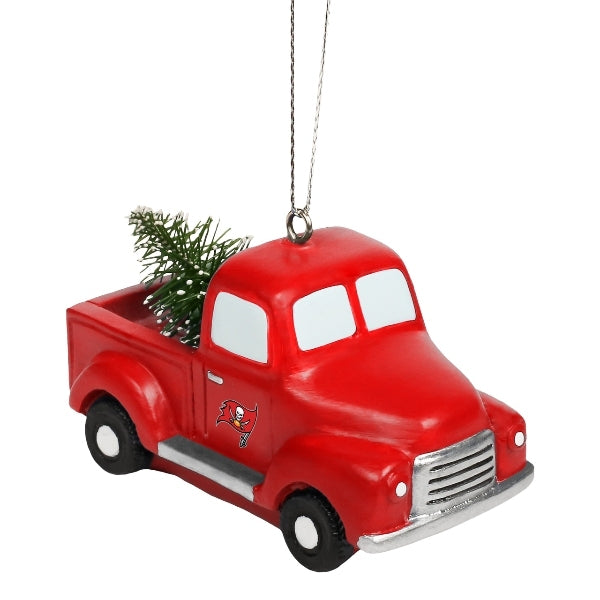 Tampa Bay Buccaneers Forever Collectibles Truck with Tree Ornament