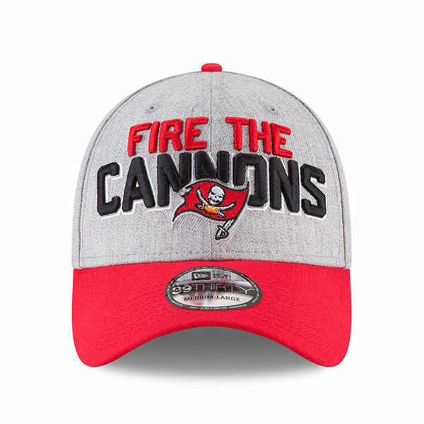 Men's Tampa Bay Buccaneers New Era Fire The Cannons On-Stage 39THIRTY Flex Hat