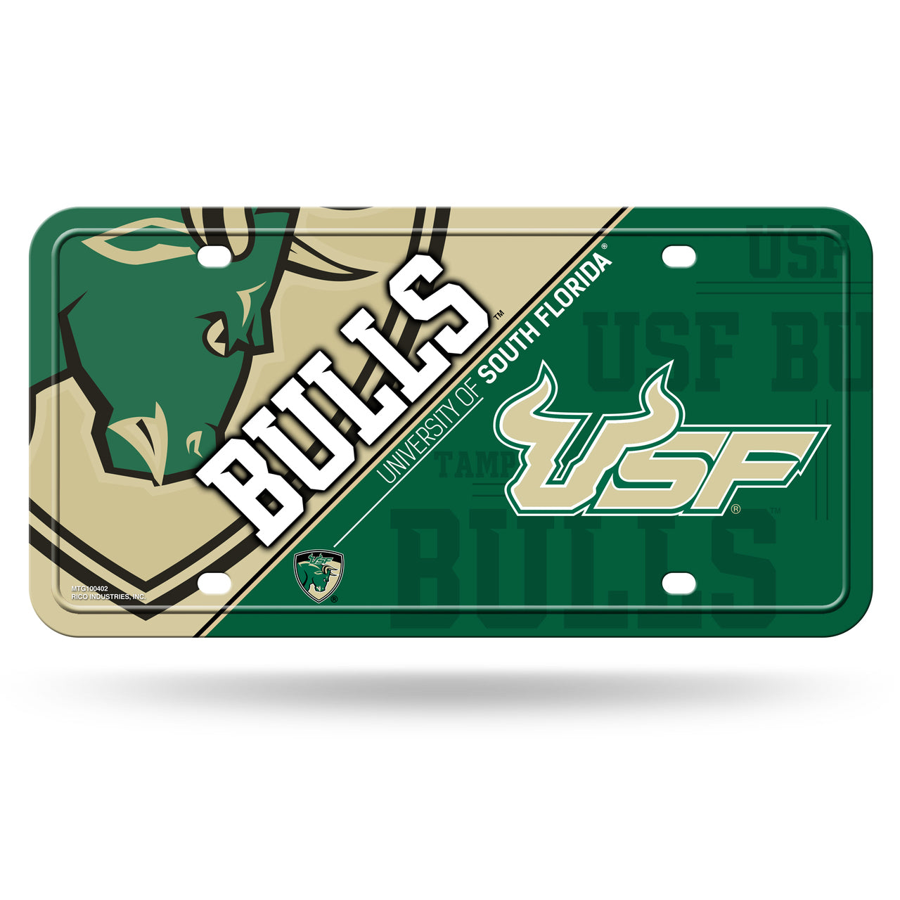 USF Bulls Chrome License Plate
