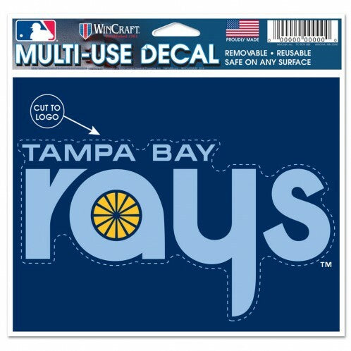 Tampa Bay Rays 4 x 4 TB Logo Perfect Cut Decal – Heads and Tails