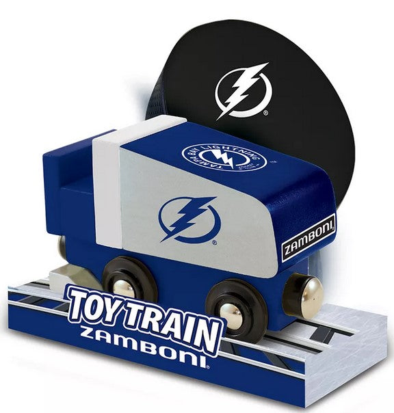 Tampa Bay Lightning Real Wood Zamboni Toy Train