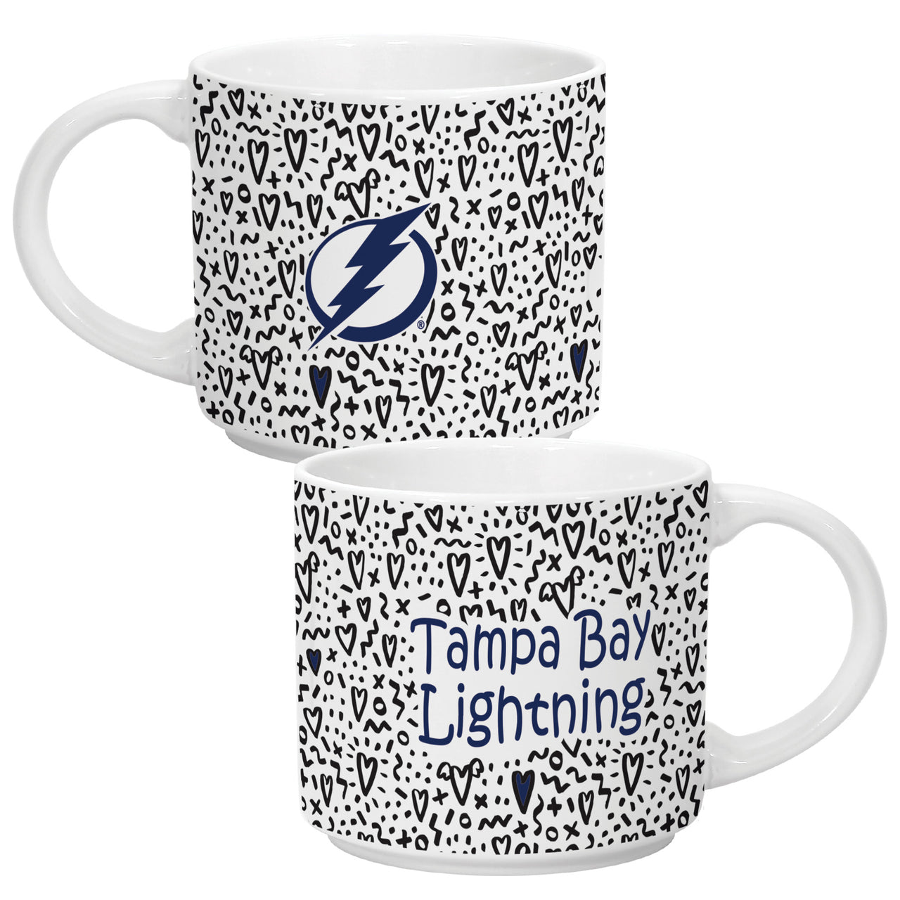 Tampa Bay Lightning 14oz Heart Graffiti Mug
