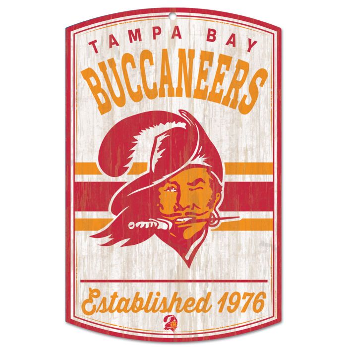 Tampa Bay Buccaneers Wincraft Retro Wood Sign