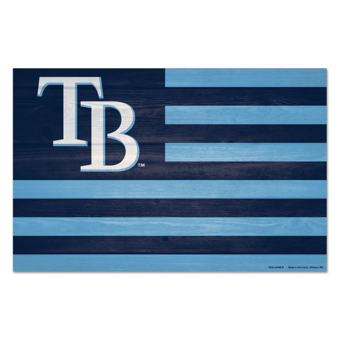 Tampa Bay Rays Wincraft Americana Wood Sign