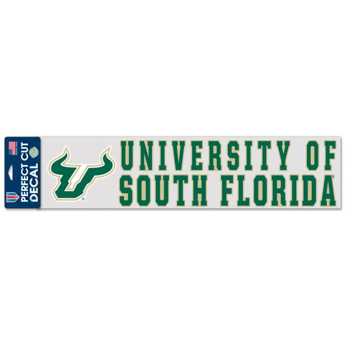 USF BULLS Decal 4" X 17"