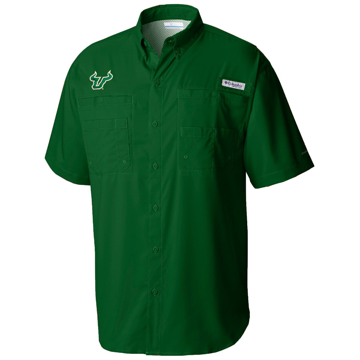 Men's USF Bulls Columbia Tamiami Button Down Shirt