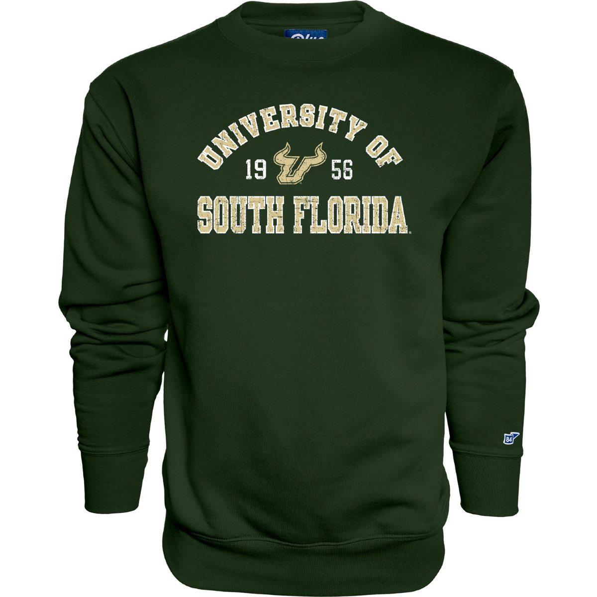 Men's USF Bulls Blue84 Crew Neck Pullover