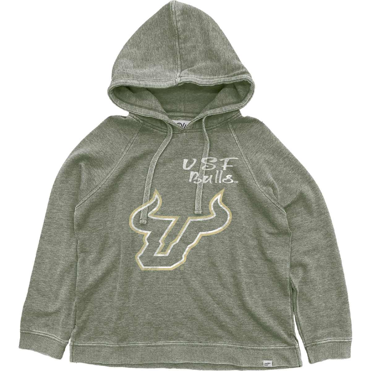 Women's USF Bulls Blue84 Burnout Wash Hoodie