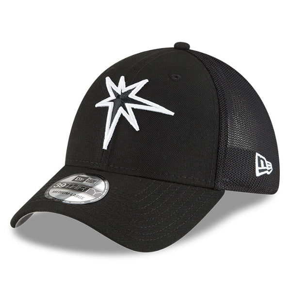 Tampa Bay Rays New Era BLACK 2022 Batting Practice 39THIRTY Flex Hat