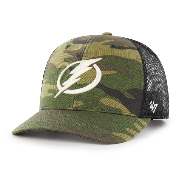 Tampa Bay Lightning '47 Adjustable Camo Trucker Hat
