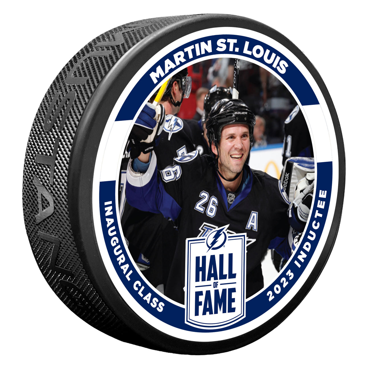 Martin St. Louis Lightning Hall of Fame Limited Edition 3D Embossed Puck