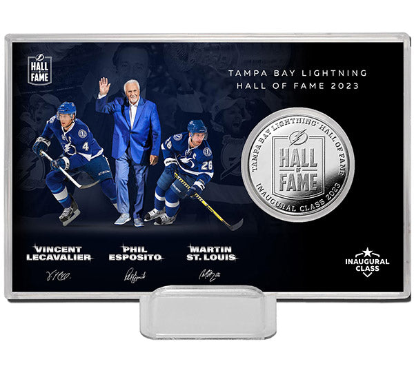 Tampa Bay Lightning Hall of Fame Highland Mint 4'' x 6'' Silver Coin Card