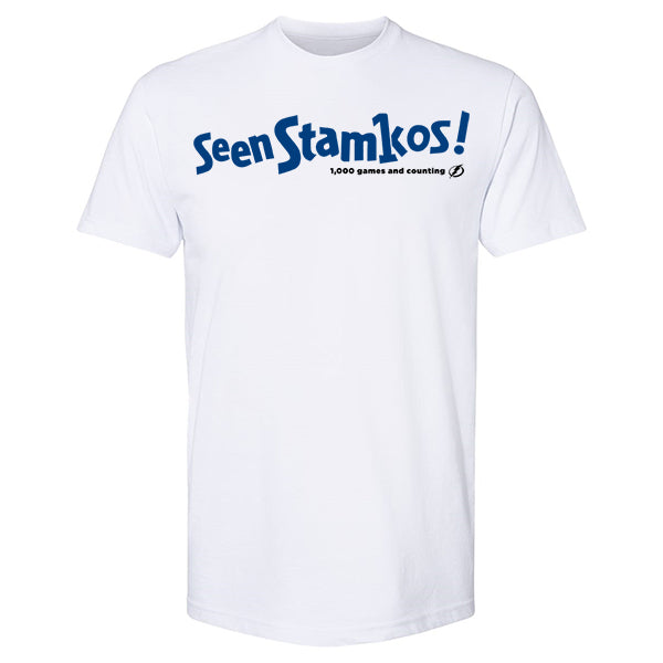 Tampa Bay Lightning Seen Stamkos 1000 Games T-shirt (2XL ONLY)