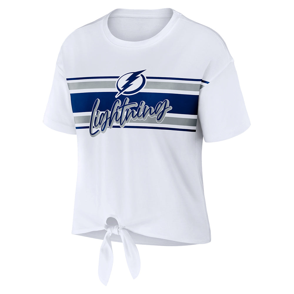 Women's Tampa Bay Lightning WEAR by Erin Andrews Tie Front Tee