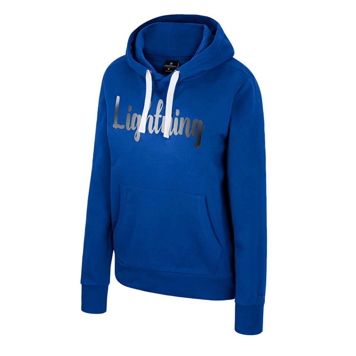 Women's Tampa Bay Lightning Colosseum Embossed Silver Foil Hoody