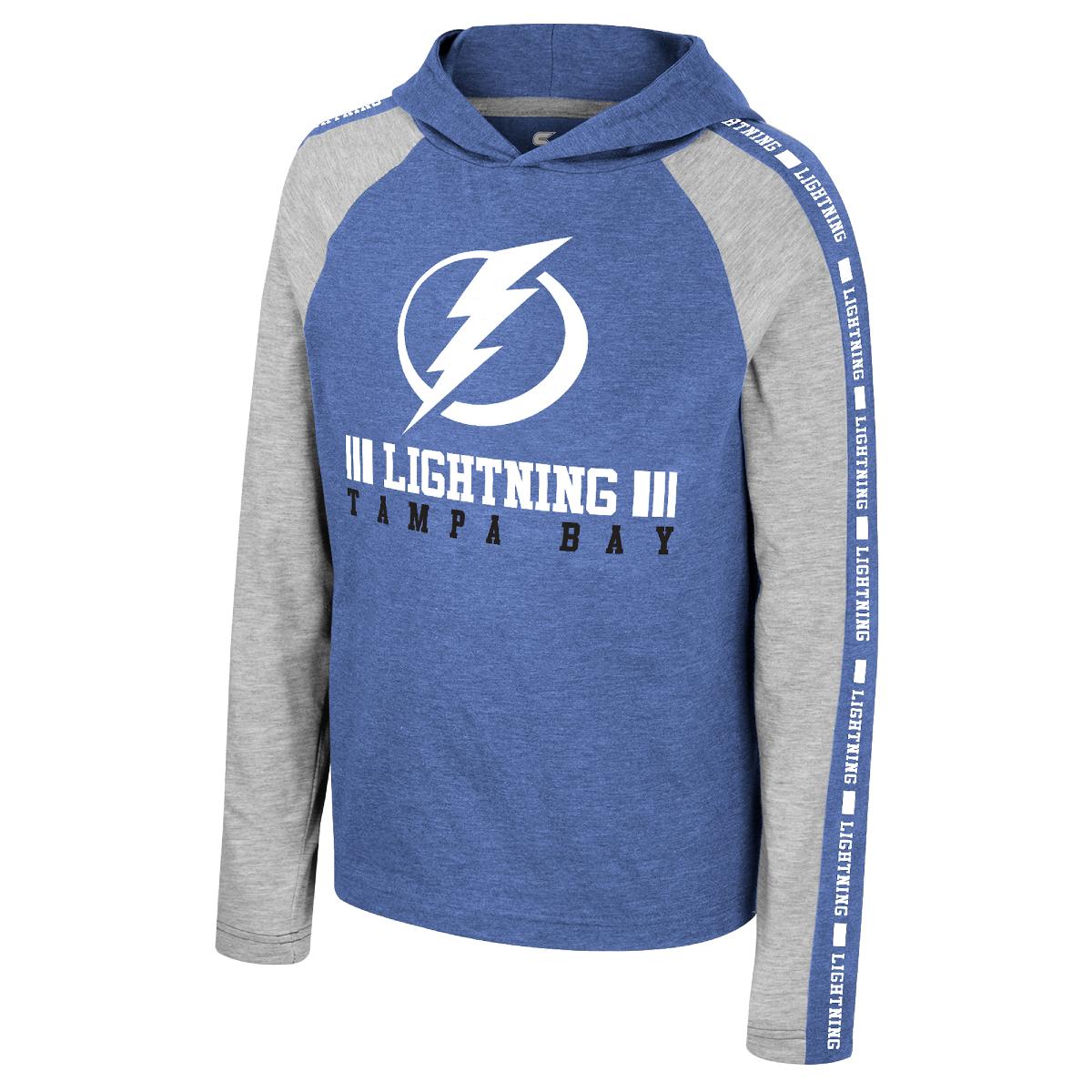 Youth Boy's Tampa Bay Lightning Colosseum Long Sleeve Hooded Tee