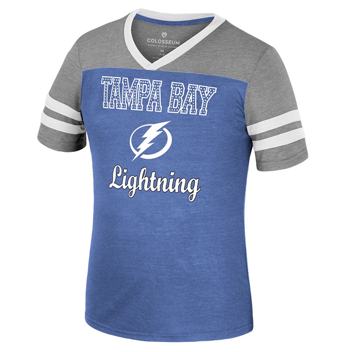 Youth Girl's Tampa Bay Lightning Colosseum Rhinestone Tee