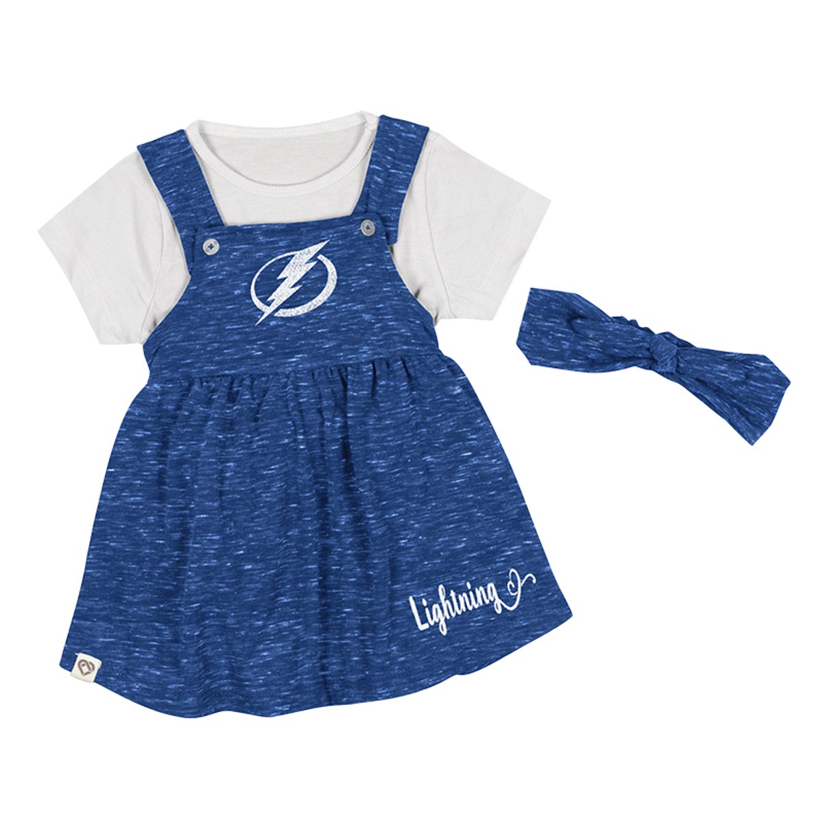 Infant Tampa Bay Lightning Colosseum Dress and Onesie Set with Headband