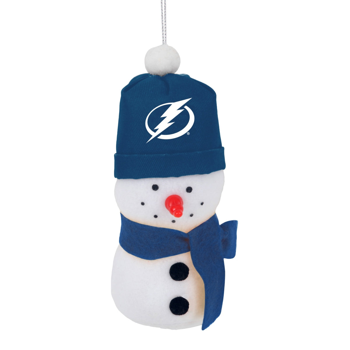 Tampa Bay Lightning Plush Snowman 3.5" Holiday Ornament