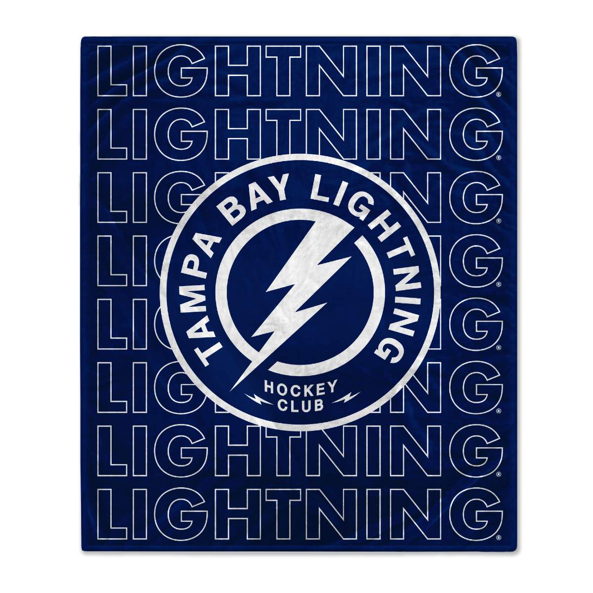 Tampa Bay Lightning 60" x 70" Super Plush Echo Blanket