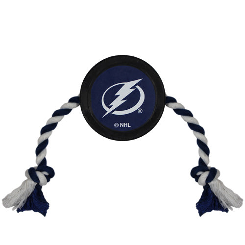 Tampa Bay Lightning Nylon Hockey Puck Rope Pet Toy