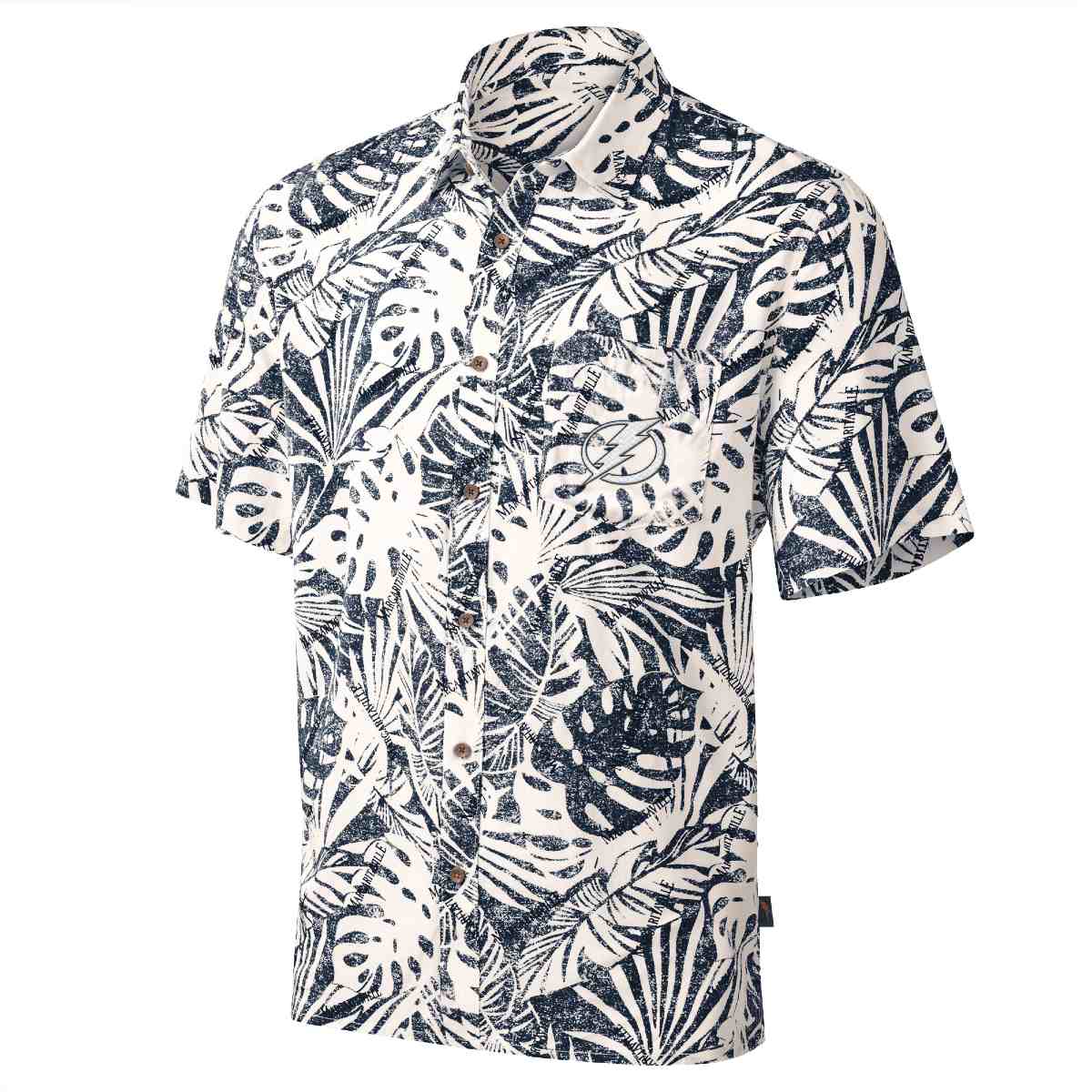 Men's Tampa Bay Lightning Margaritaville Monstera Print Party Shirt