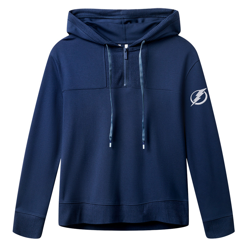 Women's Tampa Bay Lightning TravisMathew Ponty 1/4 Zip Pullover Hoodie