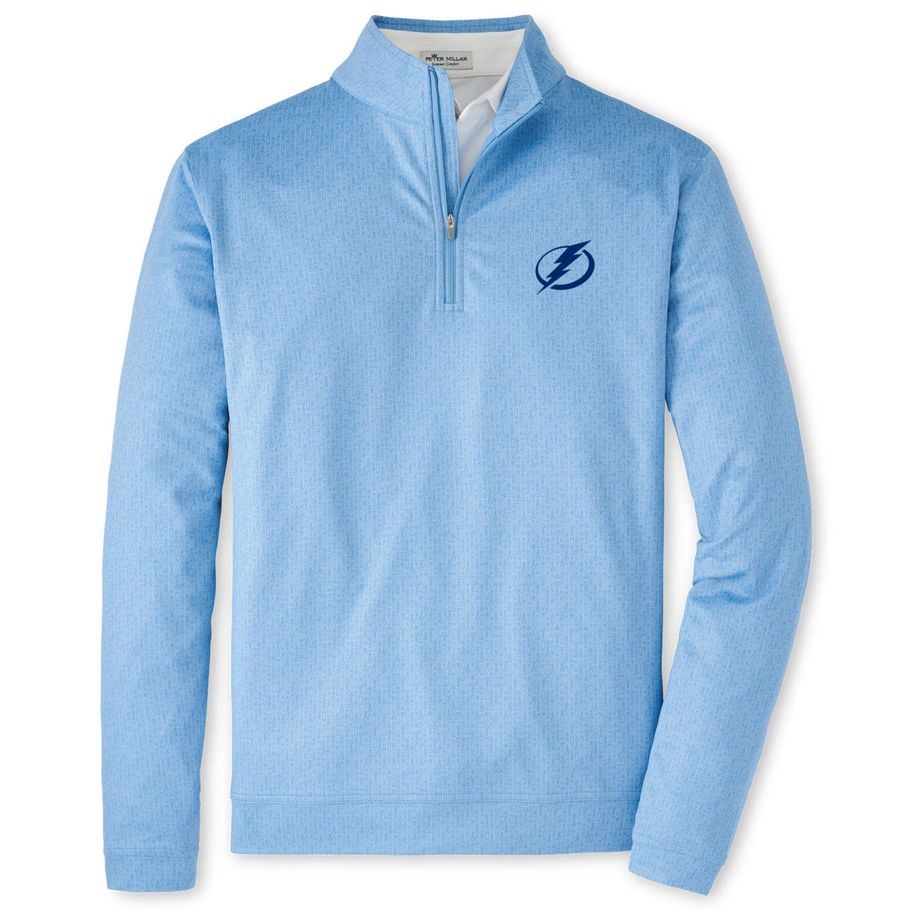 Men's Tampa Bay Lightning Peter Millar Perth Drink N' Duff Performance 1/4 Zip (S & XXL ONLY)
