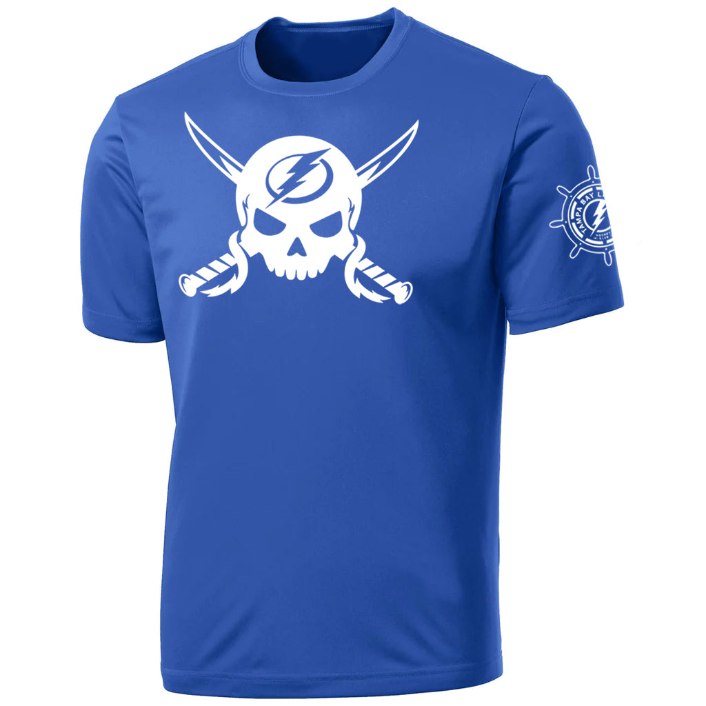 Tampa Bay Lightning Gasparilla Blue Performance T-shirt