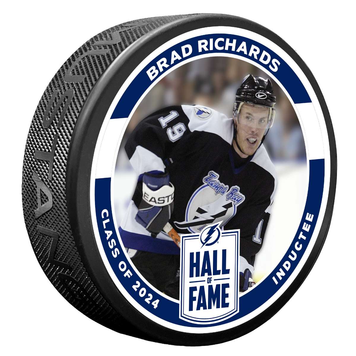 Brad Richards Lightning Hall of Fame Limited Edition 3D Embossed Puck