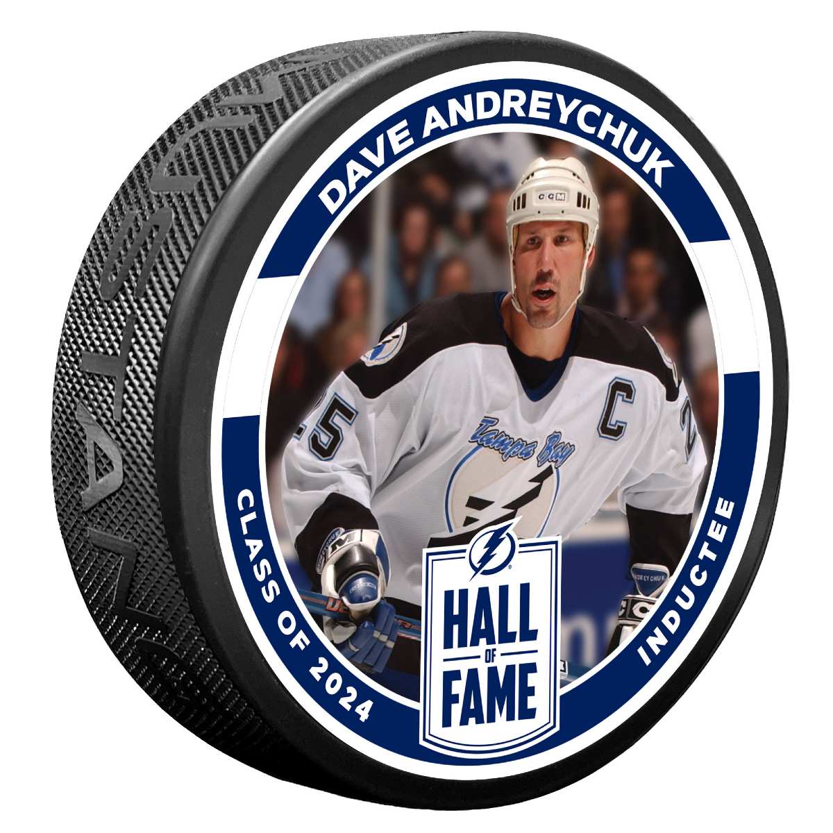 Dave Andreychuk Lightning Hall of Fame Limited Edition 3D Embossed Puck