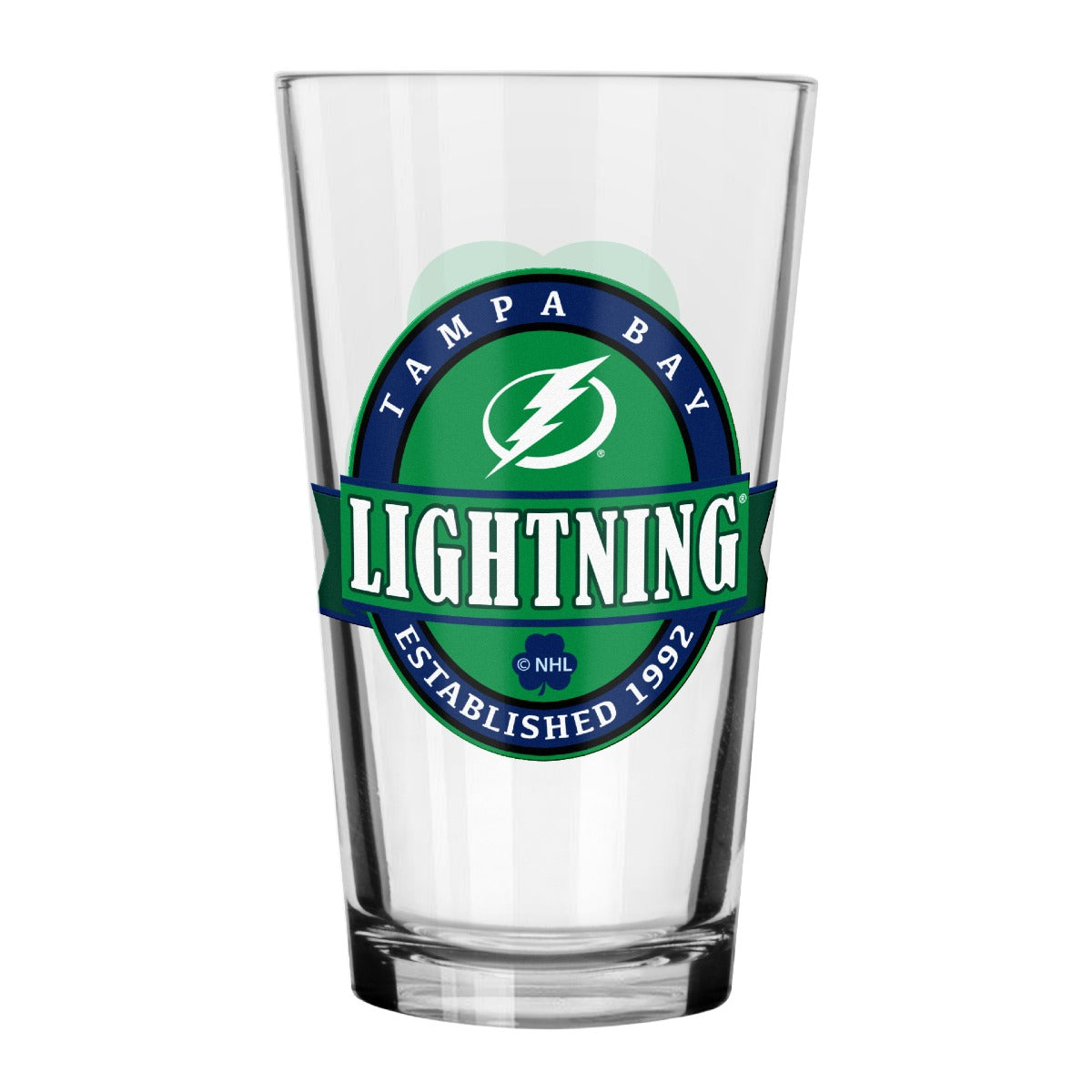 Tampa Bay Lightning St. Patrick's Day 16 oz Pint Glass