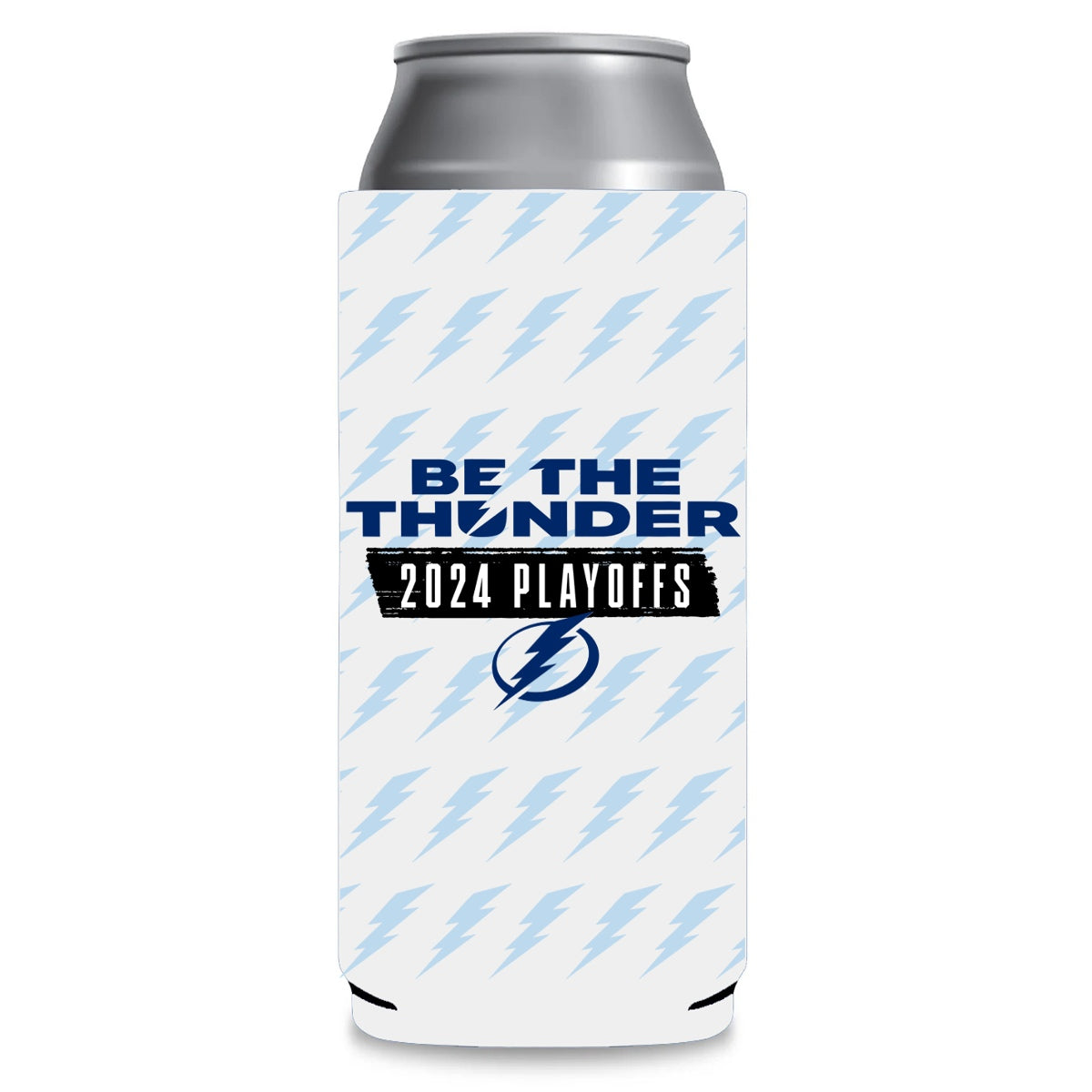 Tampa Bay Lightning 2024 Playoffs Be The Thunder Slim 12oz Can Cooler