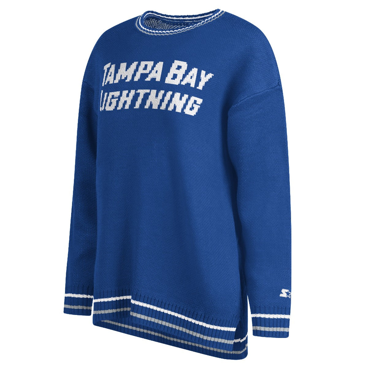 Women's Tampa Bay Lightning Starter Intarsia Pullover Sweater
