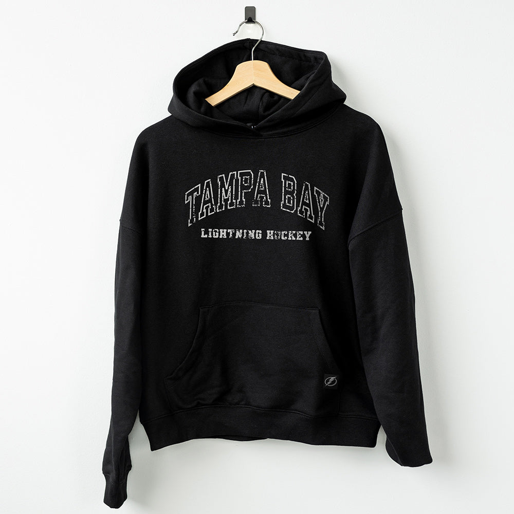 Women's Tampa Bay Lightning Line Change Black Pullover Hoodie