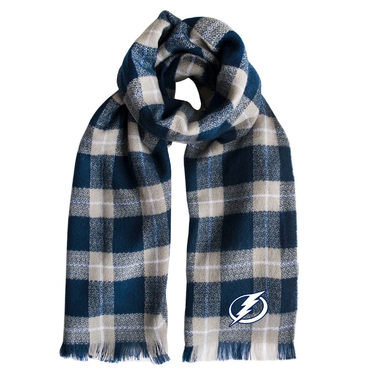 Tampa Bay Lightning Plaid Blanket Scarf