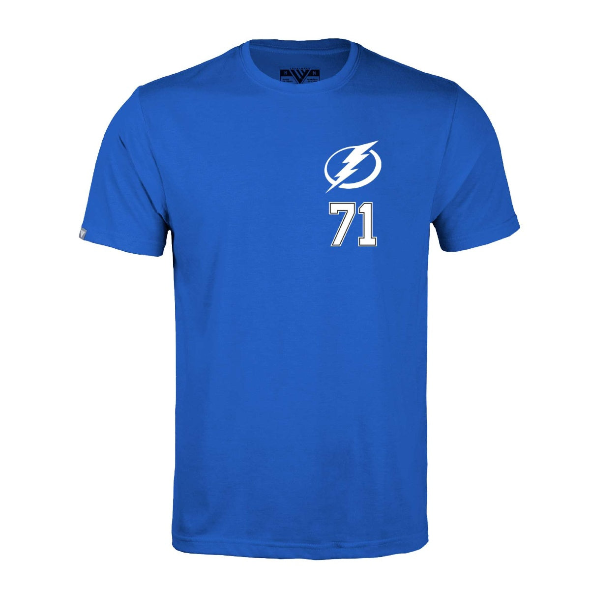 Tampa Bay Lightning Levelwear Anthony Cirelli Blue Name & Number Tee