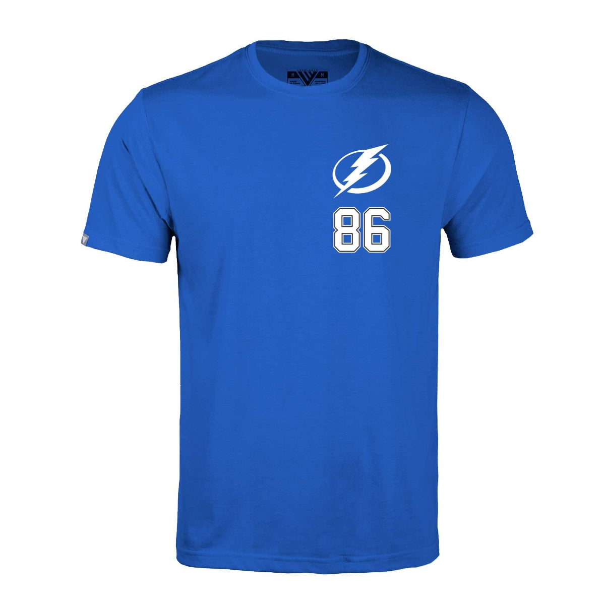 Tampa Bay Lightning Levelwear Nikita Kucherov Blue Name & Number Tee
