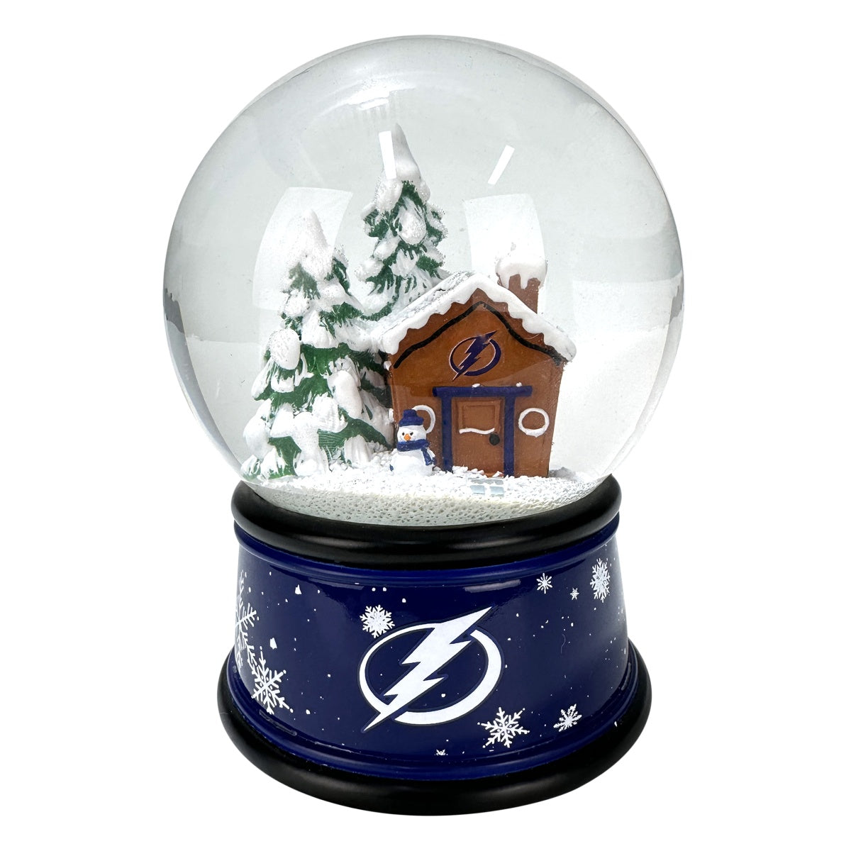 Tampa Bay Lightning Gingerbread House Snow Globe