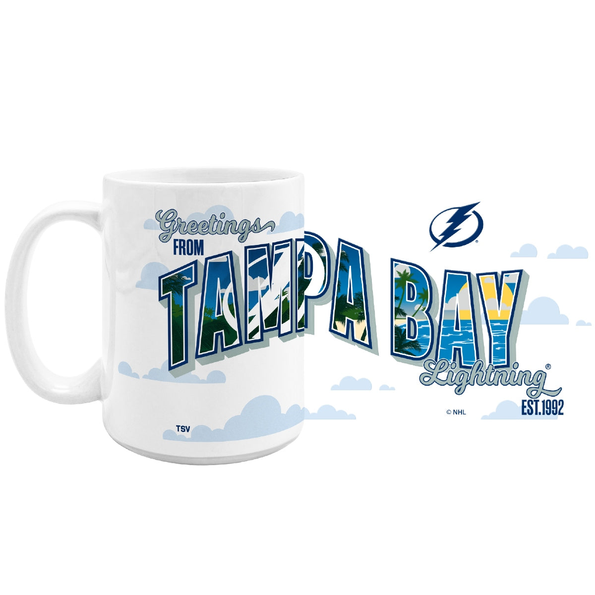 Tampa Bay Lightning Greetings From Tampa Bay 15-oz. Coffee Mug